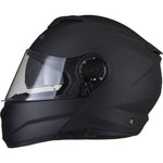 Black Optimus II Flip Front Motorcycle Helmet