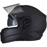 Black Optimus II Flip Front Motorcycle Helmet