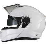 Black Optimus II Flip Front Motorcycle Helmet