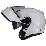 Black Optimus II Flip Front Motorcycle Helmet