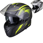 Black Optimus II Infinity Flip Front Motorcycle Helmet