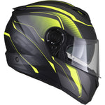 Black Optimus II Infinity Flip Front Motorcycle Helmet