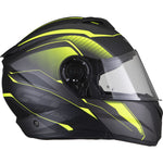 Black Optimus II Infinity Flip Front Motorcycle Helmet & Visor Kit