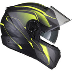 Black Optimus II Infinity Flip Front Motorcycle Helmet