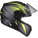 Black Optimus II Infinity Flip Front Motorcycle Helmet