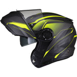 Black Optimus II Infinity Flip Front Motorcycle Helmet