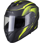 Black Optimus II Infinity Flip Front Motorcycle Helmet