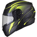 Black Optimus II Infinity Flip Front Motorcycle Helmet