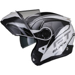 Black Optimus II Infinity Flip Front Motorcycle Helmet