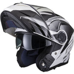 Black Optimus II Infinity Flip Front Motorcycle Helmet