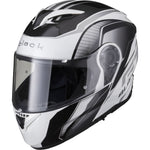 Black Optimus II Infinity Flip Front Motorcycle Helmet