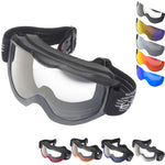 Black Granite Motocross Goggles & Lens