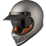 Black Royale Solid Retro Motorcycle Helmet