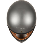 Black Royale Solid Retro Motorcycle Helmet