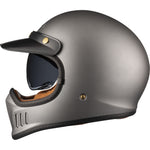 Black Royale Solid Retro Motorcycle Helmet