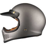 Black Royale Solid Retro Motorcycle Helmet