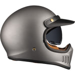 Black Royale Solid Retro Motorcycle Helmet