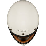 Black Royale Solid Retro Motorcycle Helmet