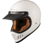 Black Royale Solid Retro Motorcycle Helmet