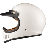 Black Royale Solid Retro Motorcycle Helmet & Visor