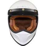 Black Royale Solid Retro Motorcycle Helmet