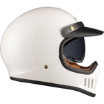 Black Royale Solid Retro Motorcycle Helmet & Visor