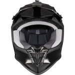 Black Gravel Solid Motocross Helmet & Peak