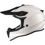 Black Gravel Solid Motocross Helmet & Peak