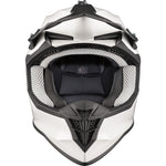 Black Gravel Solid Motocross Helmet & Peak