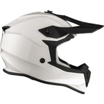 Black Gravel Solid Motocross Helmet & Peak