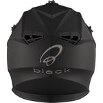 Black Gravel Solid Motocross Helmet & Peak