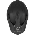 Black Gravel Solid Motocross Helmet & Peak