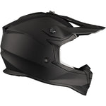 Black Gravel Solid Motocross Helmet & Peak