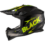 Black Gravel Track Motocross Helmet & Peak