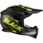 Black Gravel Track Motocross Helmet & Peak