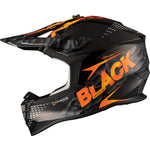 Black Gravel Track Motocross Helmet & Peak