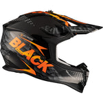 Black Gravel Track Motocross Helmet & Peak