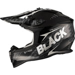 Black Gravel Track Motocross Helmet & Peak