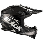 Black Gravel Track Motocross Helmet & Peak