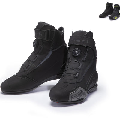 Black Firefly WP Ankle Motorcycle Boots