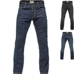 Black Blockade Straight Leg Motorcycle Jeans - Made with Armalith - The World's Strongest Denim