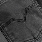 Black Blockade Straight Leg Motorcycle Jeans - Made with Armalith - The World's Strongest Denim