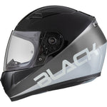 Black FastTrack Control Kids Motorcycle Helmet