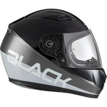 Black FastTrack Control Kids Motorcycle Helmet