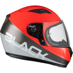 Black FastTrack Control Kids Motorcycle Helmet