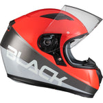 Black FastTrack Control Kids Motorcycle Helmet