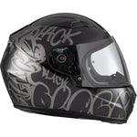 Black FastTrack Deface Kids Motorcycle Helmet