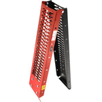 Black Pro Range Steel Folding Motorcycle Ramp Red Black (B5384)