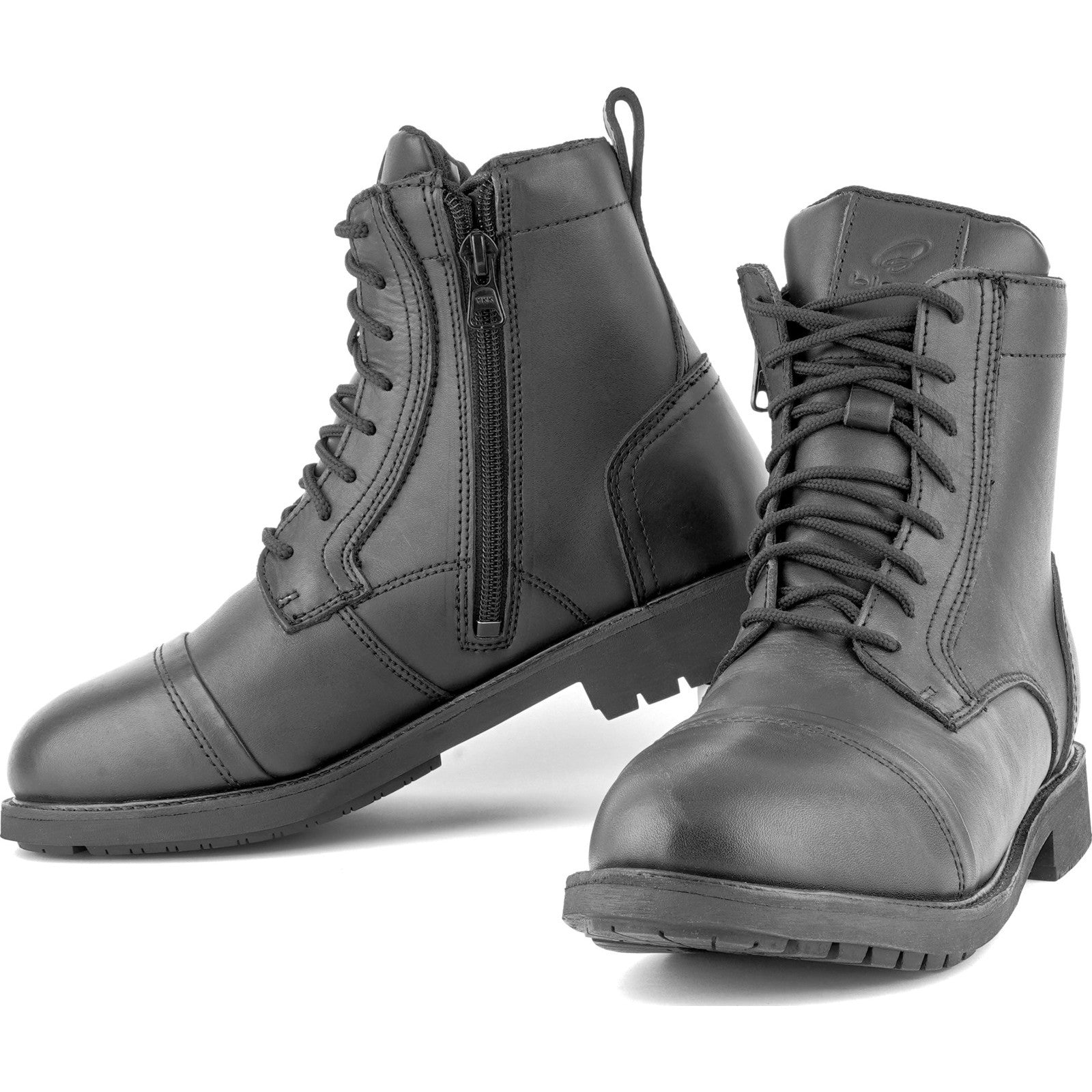 Mens zip up motorcycle boots best sale