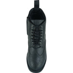 Black Officer  Brogue Motorcycle Boots